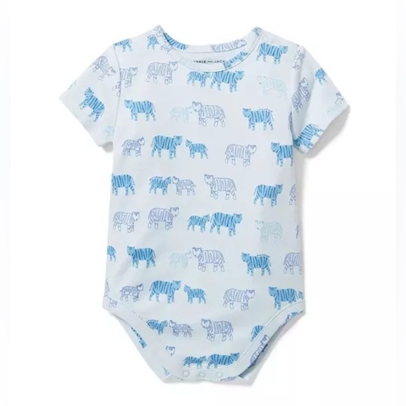Janie and Jack Other - Janie And Jack  Blue Tiger Print Bodysuit Baby Boys Size 3-6 Months NWT